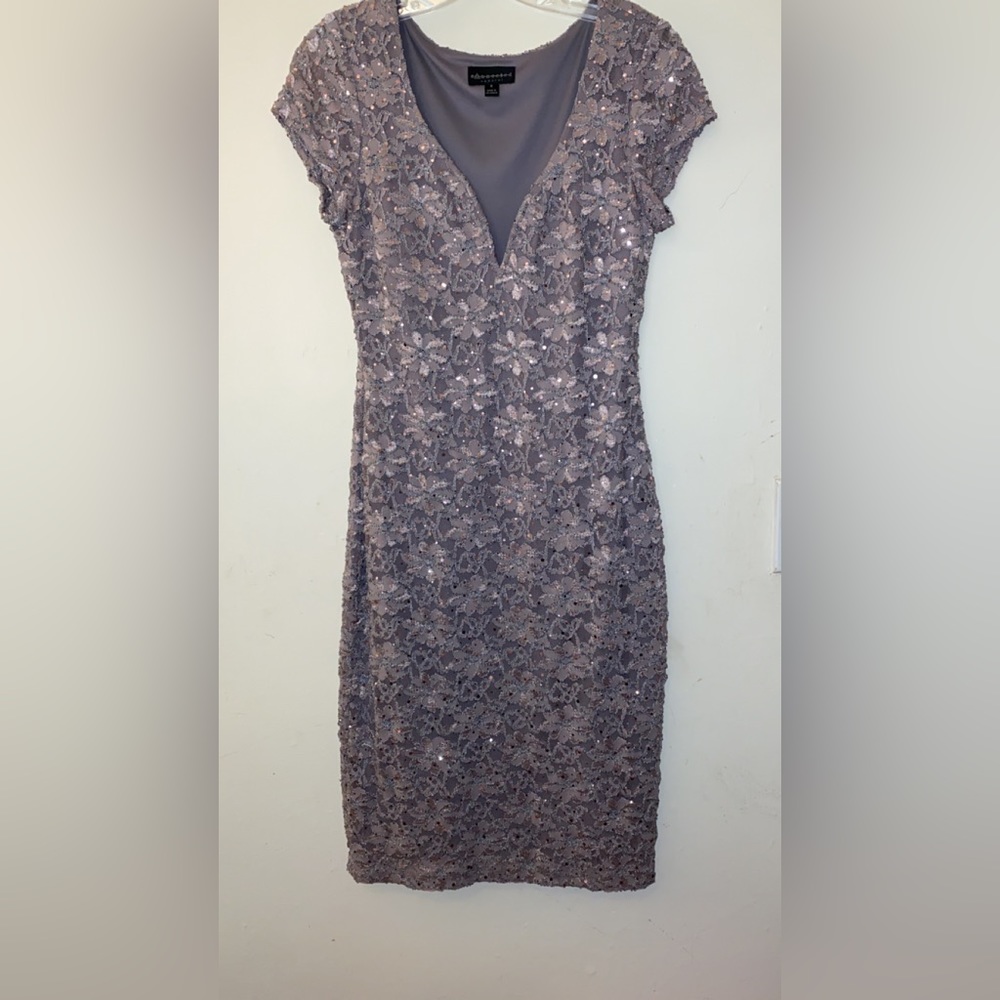 Purple sequence woman’s dress